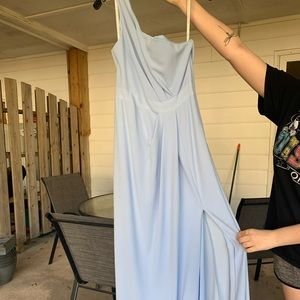 David’s Bridal One Shoulder Stretch Crepe Bridesmaid Dress. NWOT